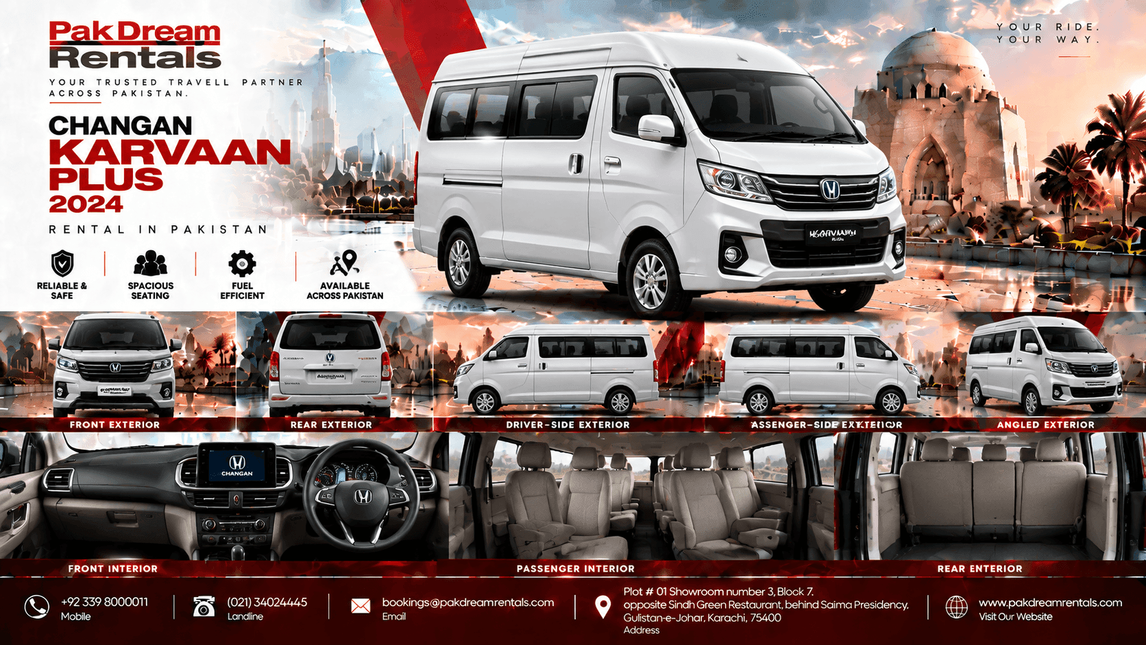 Changan Karvaan Plus Rental in Pakistan | Pak Dream Rentals - Image 1