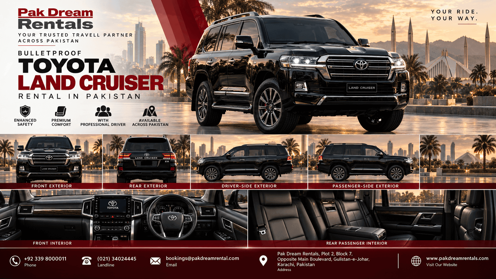 Bulletproof V8 (Land Cruiser) B6+ or B7+ Armor